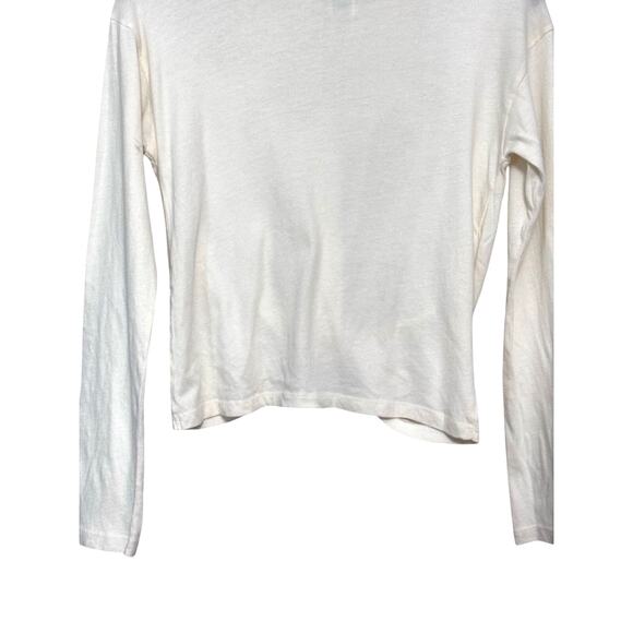 Nordstrom Twist Front Blouse Pullover Long Sleeve Scoop Neck Girl L 10/12 NWOT - Picture 6 of 8